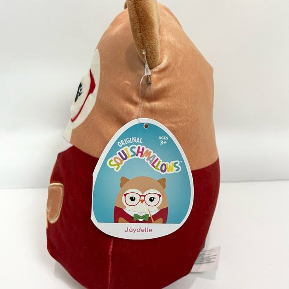 Squishmallows 8” Jaydelle Teacher Brown Owl Fall Back to School Plush NWT - Picture 3 of 3